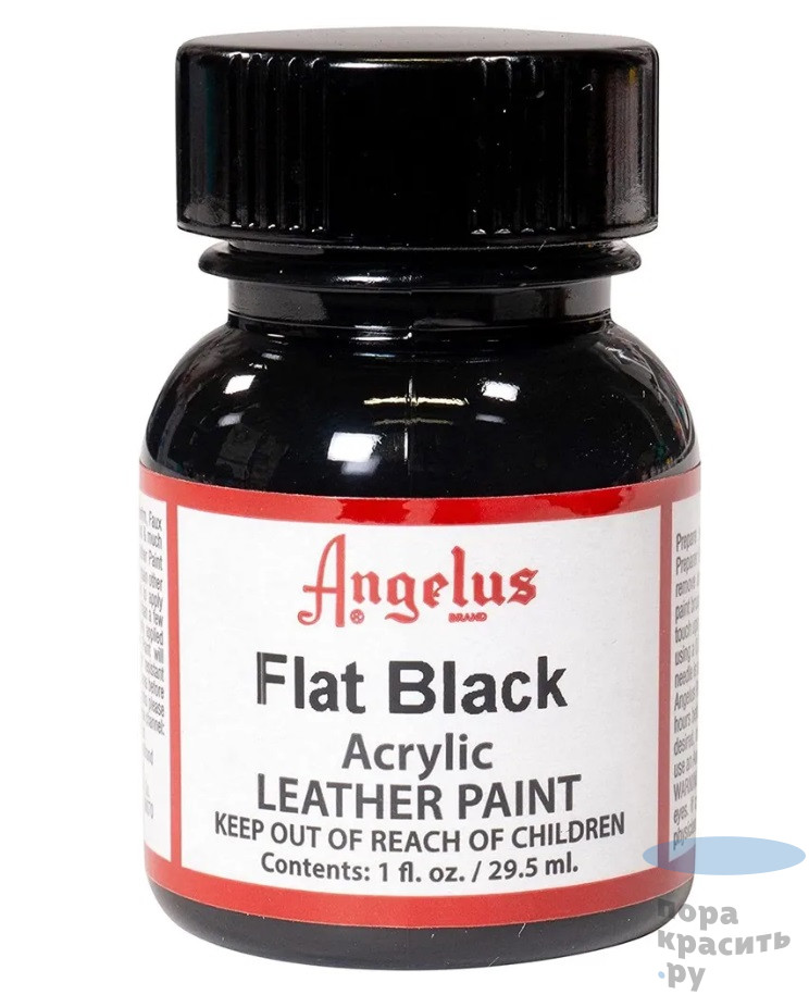 Angelus101 Angelus краска акриловая 101 Flat black 29.5мл.