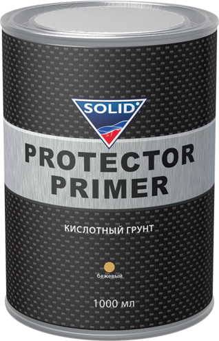 SOLID PROFESSIONAL LINE PROTECTOR PRIMER (1000мл) - кислотный грунт 1+1, бежевый (в комплекте с отв)