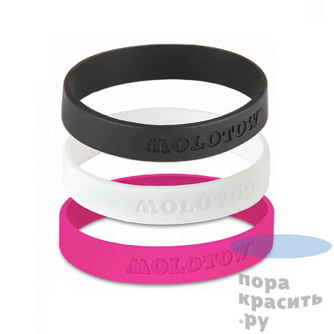 Molotow Набор браслетов черный розовый 800423