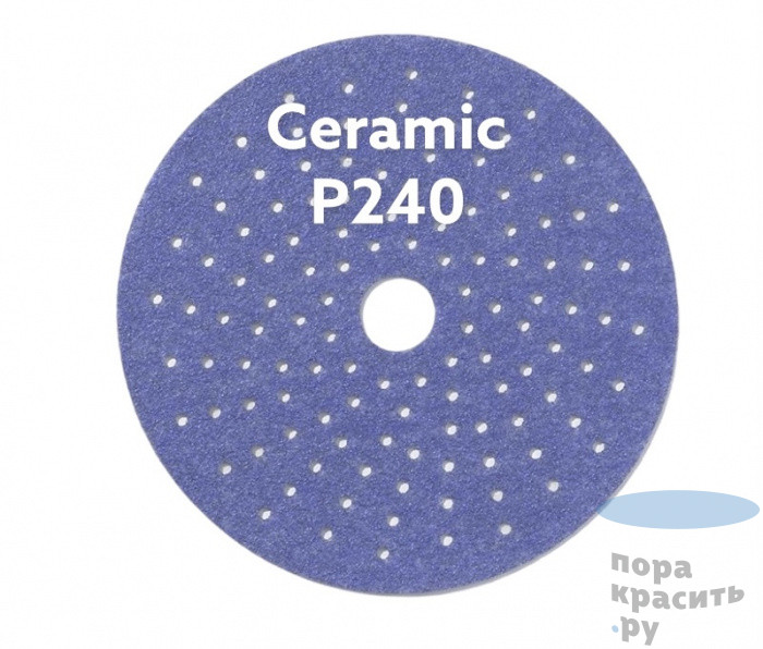 SUNMIGHT Шлифовальный круг CERAMIC L712T 150мм на липучке с мультипылеотводом
