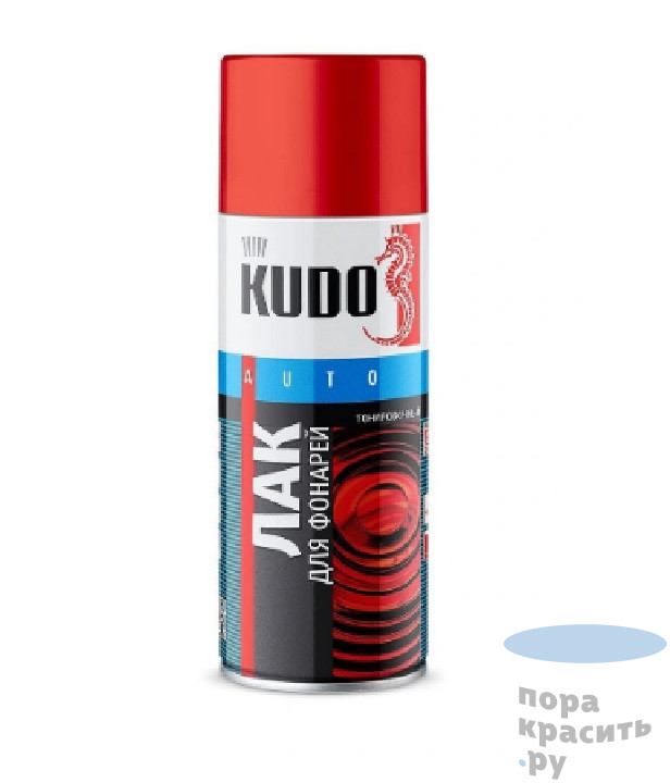 KUDO Лак для тонировки фар красный , 520 мл