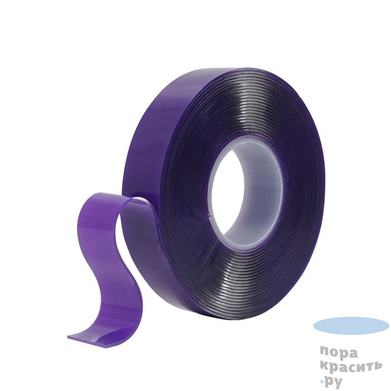 JETAPRO Пенакриловая двусторон.монтаж.лента, до 90°C, фиолетовая основа, 25мм х 5м.