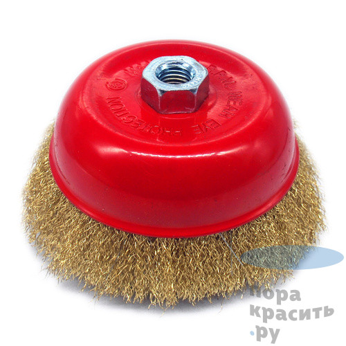 Кордщетка для УШМ чашеобразная мягкая, 75мм, М14, ЧЕГЛОК (100)